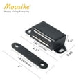 thumbnail image 3 of Mousike Cabinet Magnets 30lb Black Door Magnets with Strong Magnetic for Kitchen Cupboard Wardrobe Closet Cabinet Door Drawer Latch (16 Pack), 3 of 5