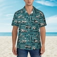thumbnail image 2 of Haiem Modern Excavator Printed Hawaiian Shirt for Men - Men’s Casual Beach Summer Shirts - Stretch Fabric with Modern Fit-3X-Large, 2 of 7