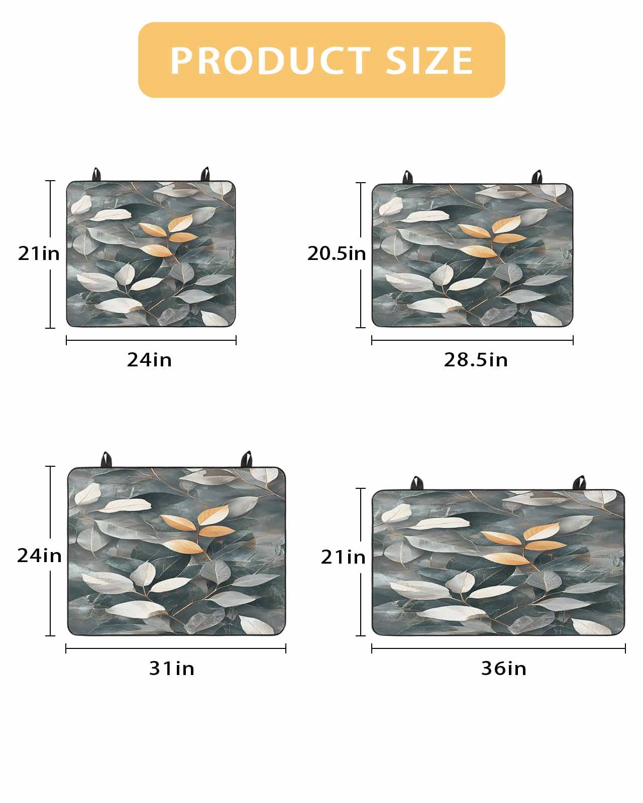 nqOlkjepod Large Induction Cooktop Protector Mat 24"x21", Botanical Leaves Stove Top Covers for Electric Stove, Vintage Leaf Plants Vines Branches Stove Burner Cover Mats, Glass Top Stove Cover