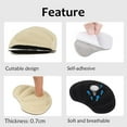 thumbnail image 3 of 2 Pairs Back of Heel Pads for Too Big Shoes, Heel Grips for Loose Shoes, Reusable Adhesive Heel Cushion Liner for Women Shoes, Improves Shoe Comfort and Fit, Nude, 3 of 5