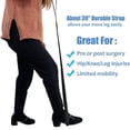 thumbnail image 3 of ORUYROP Relève-Jambes pour après Chirurgie du Genou Remplacement de la Hanche Trousse de Récupération Relève-Pieds Sangle de Levage Médicale Sangle de Levage de Cuisse Rigide Portable Aides de Physiothérapie Mobilité pour Aînés Boucle de Jambe Li, 3 of 5