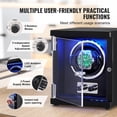 thumbnail image 5 of VEVOR Watch Winder, Single Watch Winder for Men's and Women's Automatic Watch, with Super Quiet Japanese Mabuchi Motor, Blue LED Light and Adapter, High-Density Board Shell and Black PU, 5 of 9