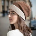thumbnail image 4 of Fall & Winter Chic: Color-Block Knit Ear Warmer Beanie for Women - Cozy Turban-Style Pull-On Hat, 4 of 5