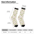 thumbnail image 2 of Hirioo Cute Rabbit Pattern Adult Middle Tube Socks Breathable Sock Non-Pilling,Contrasting Color Design, 2 of 6