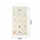 thumbnail image 2 of Organizador colgante de lona con 6 bolsillos - Espacio de almacenamiento para puertas de pared de 28x14 pulgadas para baño, cocina, armario - negro, blanco o gris, 2 of 6