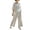 *White, variant on VBVC Women's Striped Batwing Sleeve 2 Piece Set , Beach Vacation Outfit For Women , Ladies' Wide Leg Pants Tracksuit with Pockets,White,S-5XL
