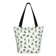 thumbnail image 3 of Kll Tote Bag For Women Cute Avocado Yoga Print Shopping Grocery Reusable Bags For Office School Shopping Travel, 3 of 8