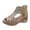 Beige, variant on Womens Ankle Booties Peep Toe Back Zipper Sandals Cut out Chunky Heels Summer Comfortable Ankle Strap Dress Shoes Black Size 6.5-7