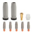 thumbnail image 1 of 9Pcs 24KD Coating Protection Nozzle 1.0mm MIG Torch Gas Nozzle Tip Holder of 24KD MIGMAG Welding Tor, 1 of 5