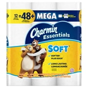 Charmin Essentials Soft Toilet Paper, 12 Mega Rolls