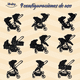 thumbnail image 5 of Carriola Gemelar Premium Ibaby Mellizi Posiciones Multiples negro, 5 of 9