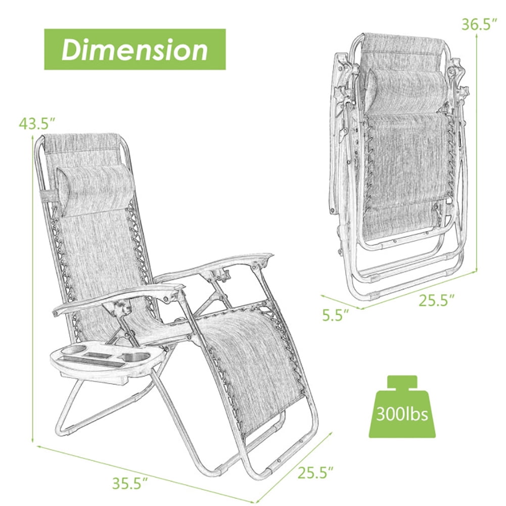 Aimee Lii Outdoor Folding Zero Gravity Reclining Lounge Chair, Folding Patio Chairs, Green Aimee Lii Outdoor Folding Zero Gravity Reclining Lounge Chair, Folding Patio Chairs, Green