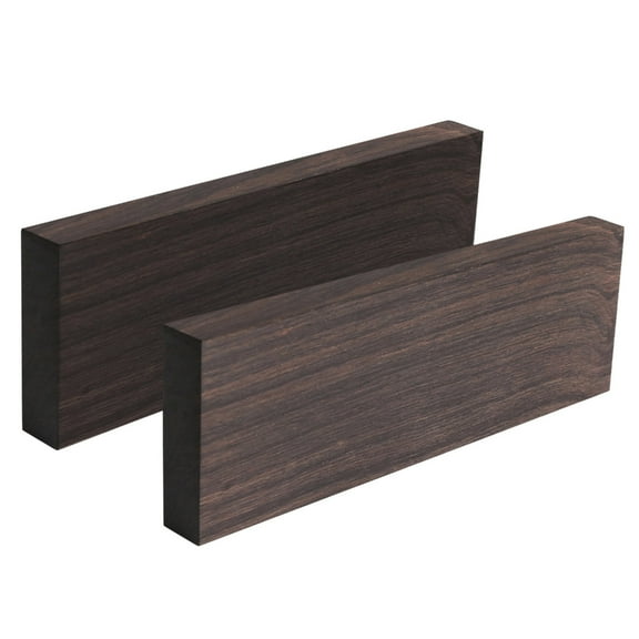 2/4pcs Black Ebony Lumber Wood Timber Handle DIY Knife Handle Material Timber