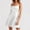 White, variant on Women's Satin Square Neck Spaghetti Straps Tie Back Ruffle Mini Dress Party Dress Lace Beaded Dress Prom plus Size Dresses for Women Dresses plus Size Petite Semi Formal Dress Top Dresses Long plus