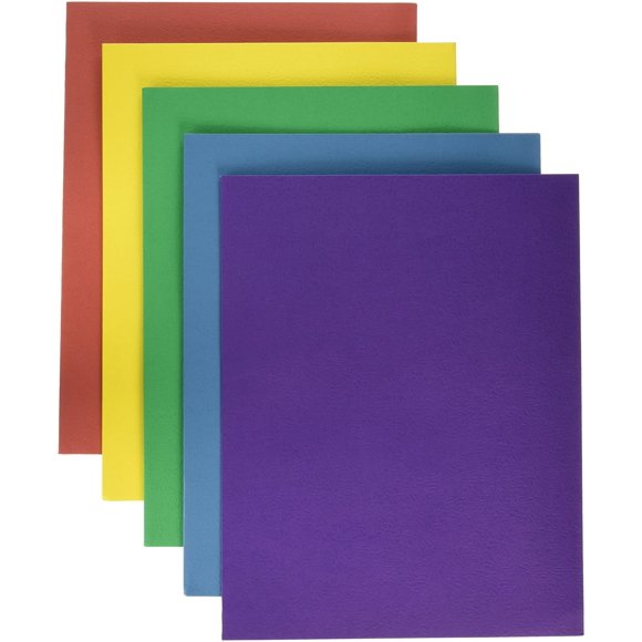 Folder School Smart, extra grande, 2 bolsillos, 9 x 12 pulgadas, paquete de 25