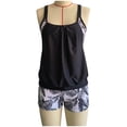 thumbnail image 2 of TIMIFIS Womens Tankini Swimsuits Ruffled Tank Top Tummy Control Floral Modest Swimwear High Waisted Bikini Two Piece Bathing Suits Plus Size Swimsuit Women, 2 of 7