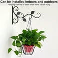 thumbnail image 1 of serony Flower Rack Compact Size Metal Structure Decoration Hanging Bracket Plant Garden Supplies Handy Installation Home Supplies black, 1 of 4