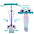 thumbnail image 4 of Rugged Racers Mini 3-Wheel Kids Scooter With Mermaid Print Design, 4 of 6