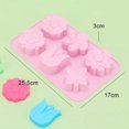 thumbnail image 3 of JM Molde con forma de flor de silicona de 6 cavidades, juego de tulipán mixto de silicona, molde de Margarita, 3 uds. JM, 3 of 5
