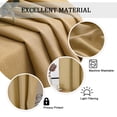 thumbnail image 5 of OVZME 24 Inch Gold Kitchen Curtains, Light Filtering Faux Linen Short Tier Drapes, Textured Cafe Curtains for Small Windows/Bathroom/RV, 30"x24", Set of 2, Gold, 5 of 6