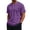 56# Purple, variant on Mens Henley Shirt Short Sleeve Casual Button Basic Tees Slim Fit Stretch Summer T Shirts Yellow L