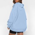 thumbnail image 4 of kytmyeq Women's Casual Fashion Solid Color Long Sleeve Pullover Hoodies Sweatshirts, 4 of 6