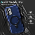 thumbnail image 3 of JTCASES for Samsung Galaxy A13 5G Case, Lens Protective Frame Foldable Rotating Bracket 2-layer Anti-fall Shockproof Anti-scratch Rugged Shell for Samsung Galaxy A13 5G, Royalblue, 3 of 9