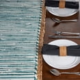 thumbnail image 2 of Ox Bay Flora Bohemian Cotton Table Runner, Blue/Cream 6’8” Length, 2 of 4