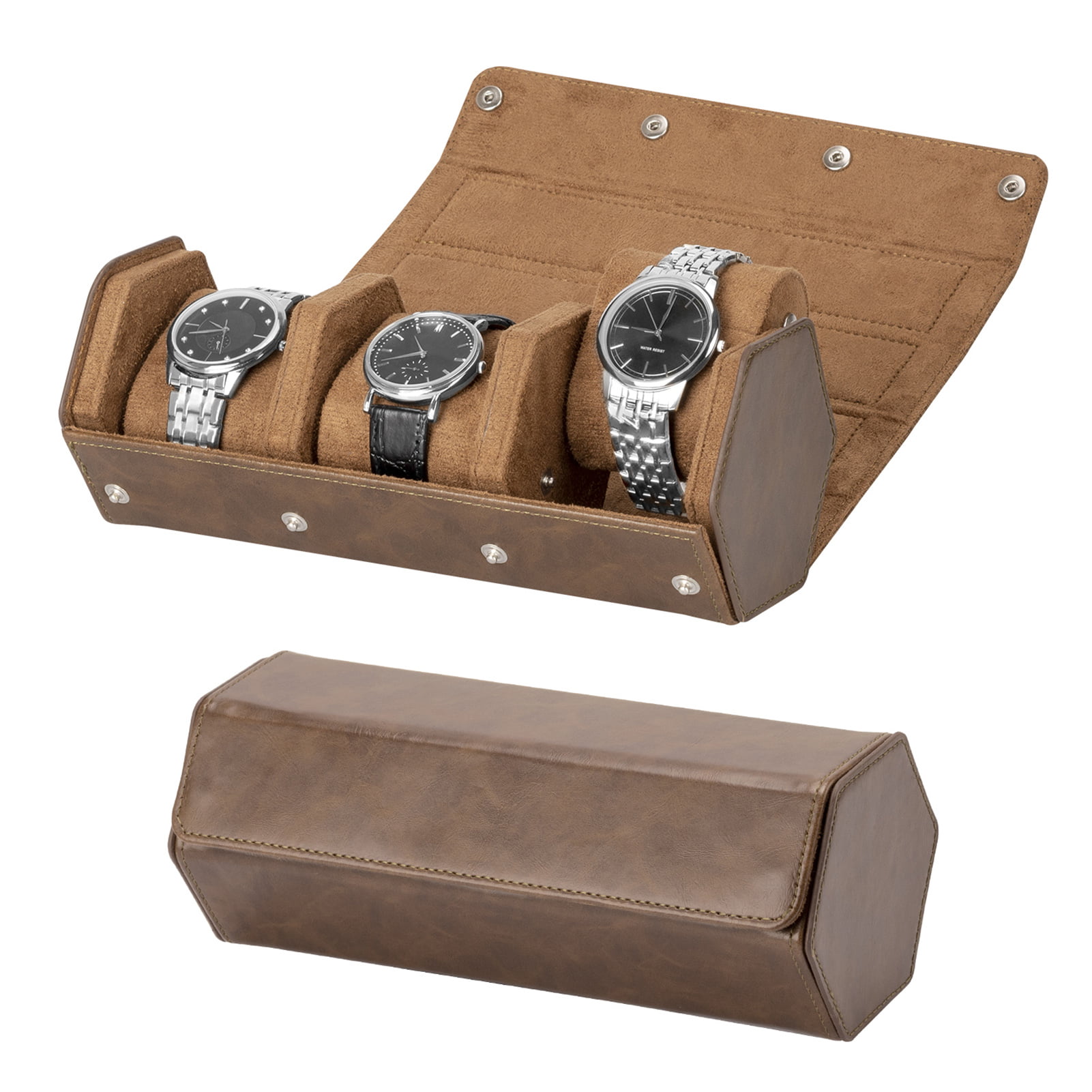 Details about   6/10/12 Slot Wooden Watches Box Display Box Organizer Top Glass Jewelry Storage 