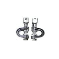 thumbnail image 3 of Motorcycle Universal Highway FootPegs Engine Guard Crash Bars Footrest Clamp Mount for Harley  Honda BMW, 3 of 8