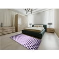 thumbnail image 4 of Ahgly Company Indoor Rectangle Patterned Bright Grape Purple Area Rugs, 4' x 6', 4 of 6