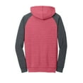 thumbnail image 6 of District Young Mens Lightweight Fleece Raglan Hoodie-2XL (Heathered Red/ Heathered Charcoal), 6 of 6