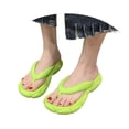 thumbnail image 3 of Xijirk Women's Platform Flip Flop Sandals with Arch Support for Casual Comfort and Summer Beach Wear,Z03 Green,6.5, 3 of 8