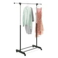 thumbnail image 2 of Whitmor Adjustable Garment Rack - Rolling Clothes Organizer - Black and Chrome, 2 of 2