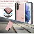 thumbnail image 4 of Case for Samsung Galaxy S23 5G,Detachable Magnetic Wallet Card Cash Slot Case Cover Support Wireless Charging Functional Kickstand Compatible with Samsung Galaxy S23 5G 2023 (Pink), 4 of 15