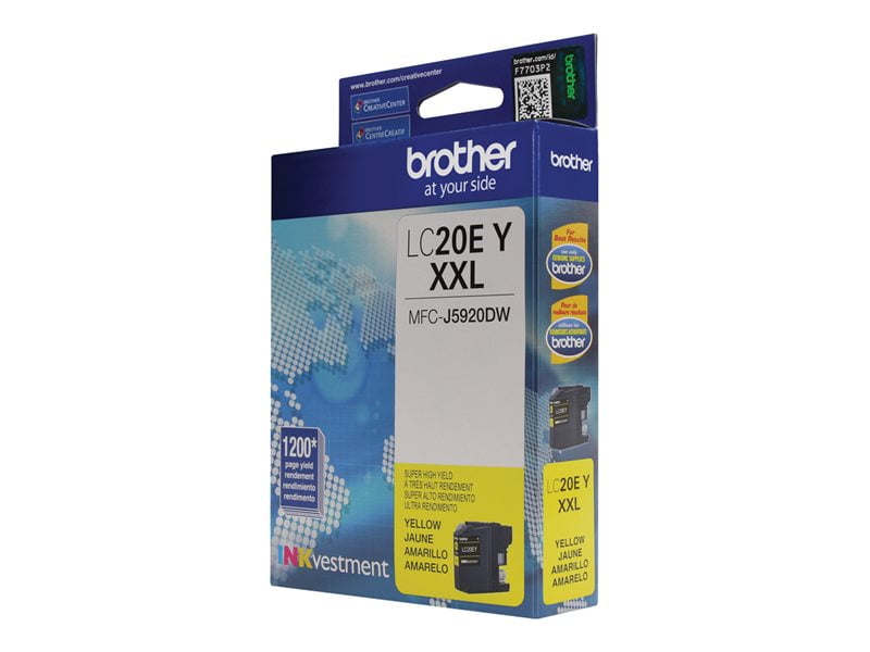 LC20EY for Use with MFC-J5920DW LC20EBK USA Advantage Compatible Ink Cartridge Replacement for Brother LC20E C,M,Y,K,4 Pack LC20EM LC20EC