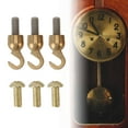 thumbnail image 4 of Weight Shell Open Hook, Solid Connection Older Style Long Durability Clock Weight Shell Hook Kit 3 Sets  for Grandfather Or Grandmother Clock, 4 of 7