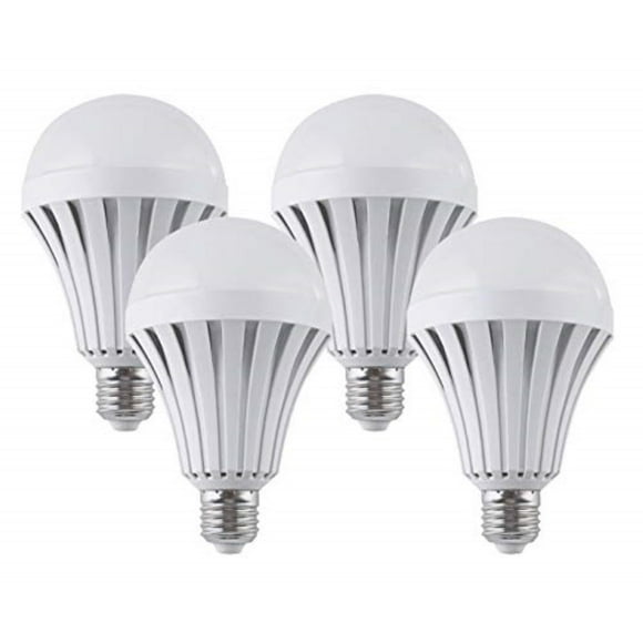 CTKcom Emergenc LED Light Bulbs 5W(4 Pack)- Lamps Household Lighting Bulbs Human Body Induction,Saving Energy Intelligent Light Rechargable Electricity 60W Equivalent 6000k White Bulb 120V E26/E27.