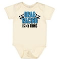 thumbnail image 3 of Inktastic Drag Racing is My Thing with Flags Boys or Girls Baby Bodysuit, 3 of 5