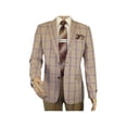 thumbnail image 3 of Men Sport Coat by Berlusconi Turkey Italian Wool Super 180's #671-15 Tan Burg, 3 of 7