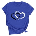 thumbnail image 7 of Vetsdori Short Sleeve Shirts for Women Graphic Valentine Blouses Holiday Summer Plus Size,Cute Pullover Juniors Tops Trendy, 7 of 7