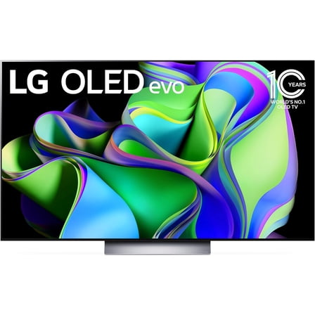 LG 55" C3 Series OLED evo 4K UHD, Smart webOS 23, ThinQ, AI, OLED55C3AUA - Black