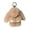 Khaki, variant on Fluffy Bunny Keychain, Faux Rabbit Fur Bunny Bag Charm, Cute Plush Bunny Key Ring for Backpacks, Purses, Keys, Multiple Colors Available