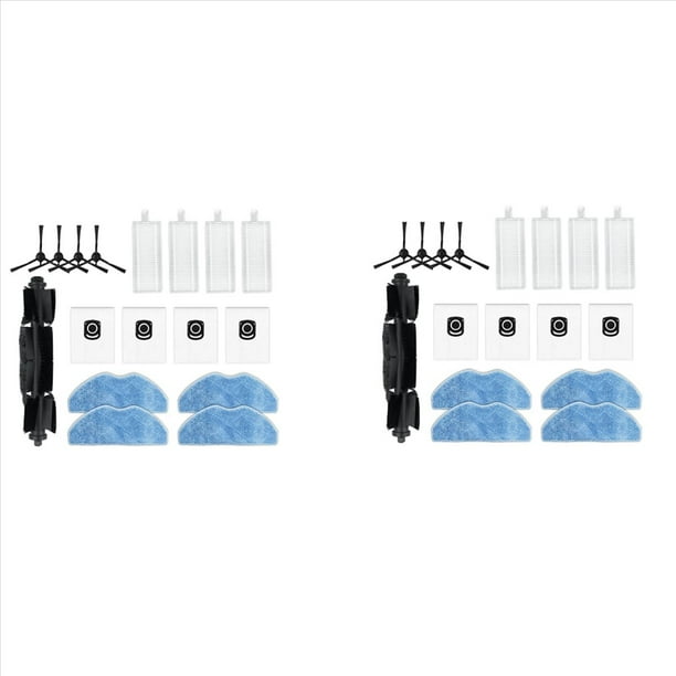 2Conjunto para X-Plorer Serie 75 S+ RG8597W Robot Aspirador Filtro Hepa Mop Wipe Bolsa para el Polvo Repuestos Accesorios