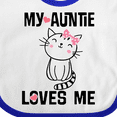 thumbnail image 4 of Inktastic My Auntie Loves Me Girls Baby Bib, 4 of 4