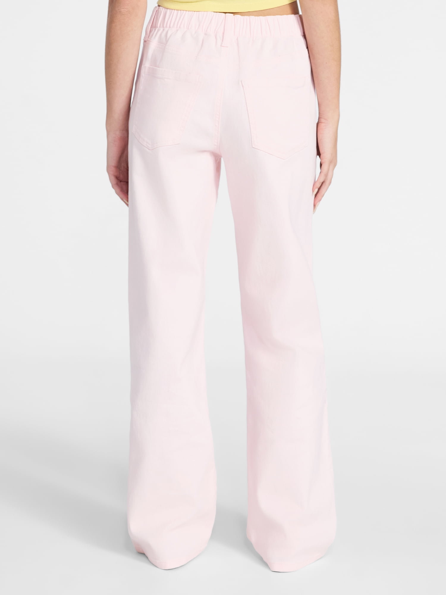 No Boundaries High Rise Baggy Wide Leg Jeans, 34" Inseam, Women's and Women's Plus Sizes XXS-4X