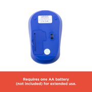 RadioShack Wireless Mouse (3 Buttons, 1000 DPI, Blue)