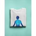 thumbnail image 3 of Lotus Yoga Pose Sweatshirt Women -Image by Shutterstock, Female Small, 3 of 4