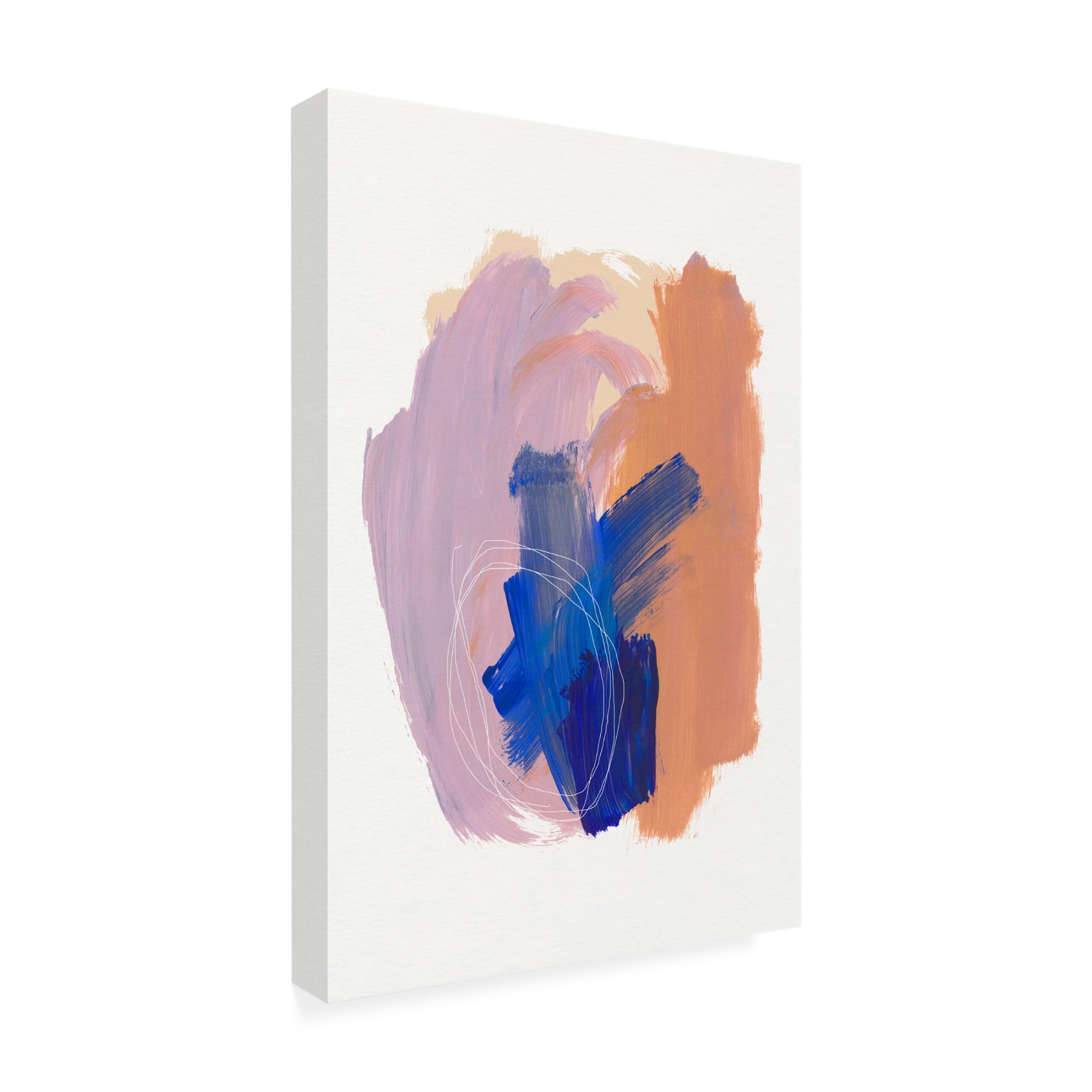 Trademark Fine Art Mareike Bohmer  Abstract Brush Strokes 90 Canvas Wall Art