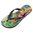 thumbnail image 2 of Unisex Comfort Flip Flops Summer Thong Sandals Non Slip Soles Flip Flop for Beach, Pool, and Daily Wear Colorful Cartoon Dinosaurs M, 2 of 8